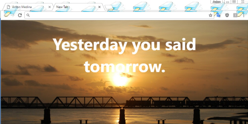 Image of Sunset with Inspirational Quote